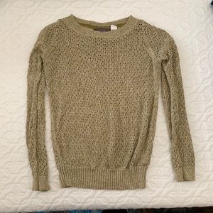 Guinevere Anthropologie sweater gold Sz XS